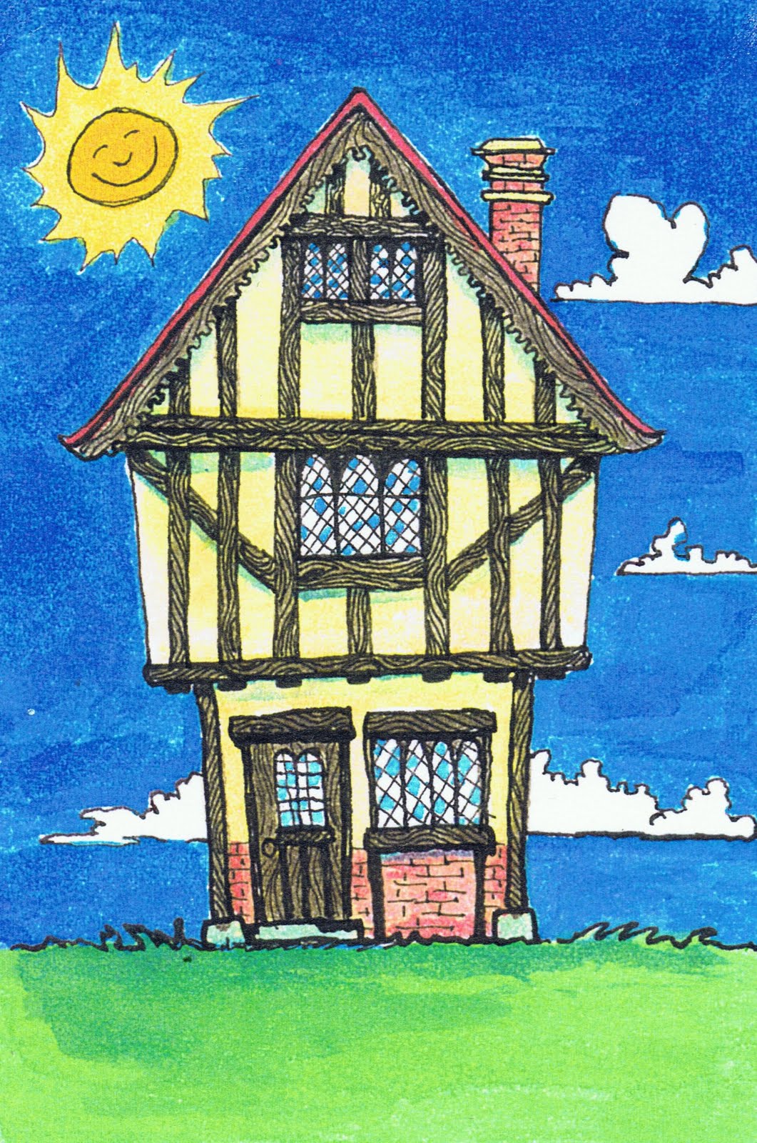 Английский дом рисунок